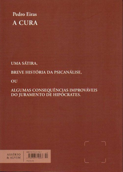 Livro - A Cura - Pedro Eiras