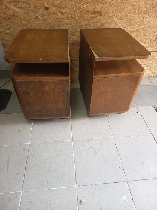 Para szafek nocnych Art Deco /PRL lata 50/60.