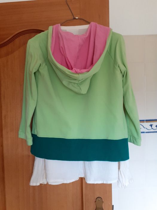 Casaco de algodão com capuz