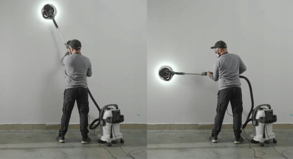 Szlifierka Żyrafa do Gipsu Gładzi Tynku Ścian 2000 W Torba Akcesoria