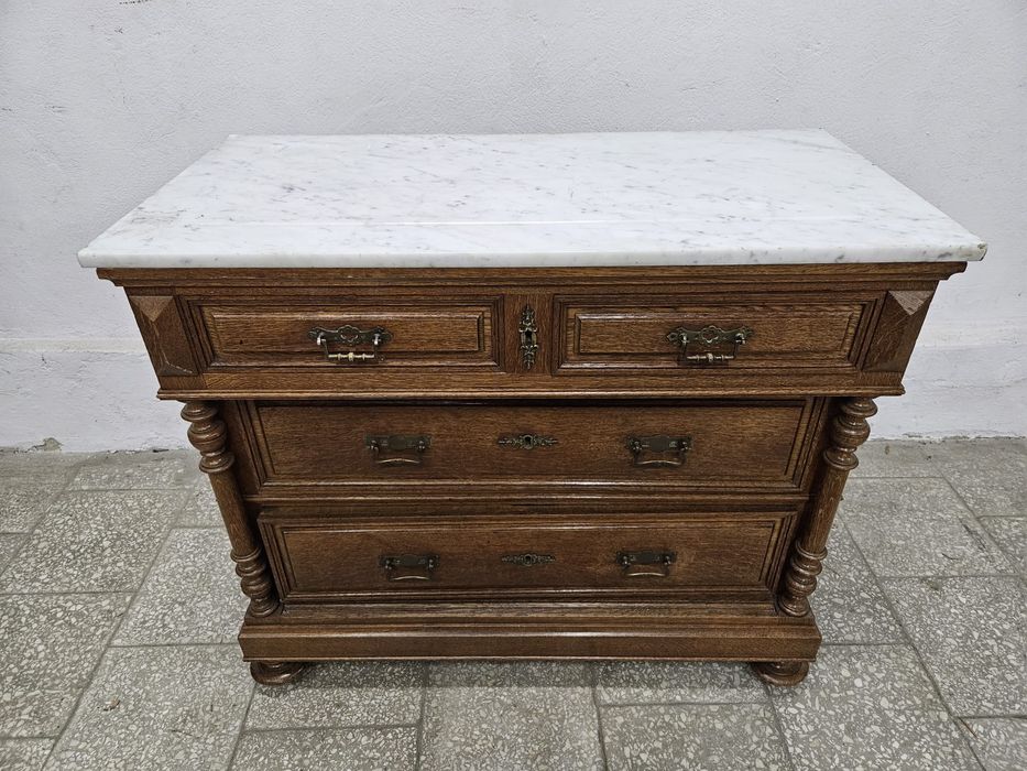 Stara komoda z marmurem Francja /
