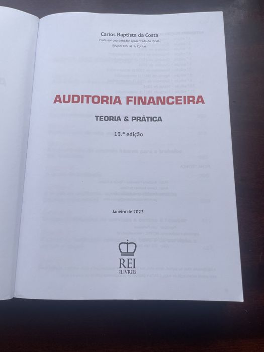 Carlos Baptista da Costa - Auditoria Financeira  13.ª edição