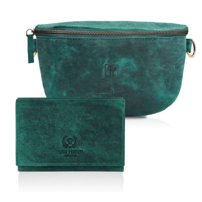 zestaw prezentowy zup-57-gr saszetka nerka damska t-36-gr portfel