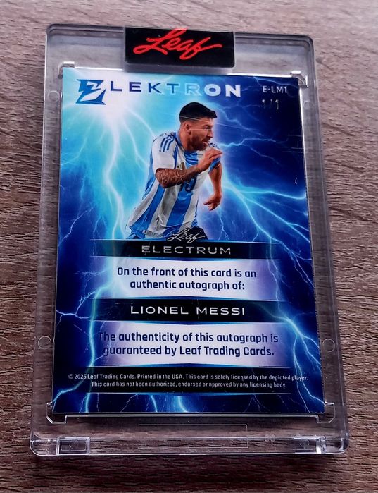 Lionel Messi Autógrafo Leaf 1/1 Selado.