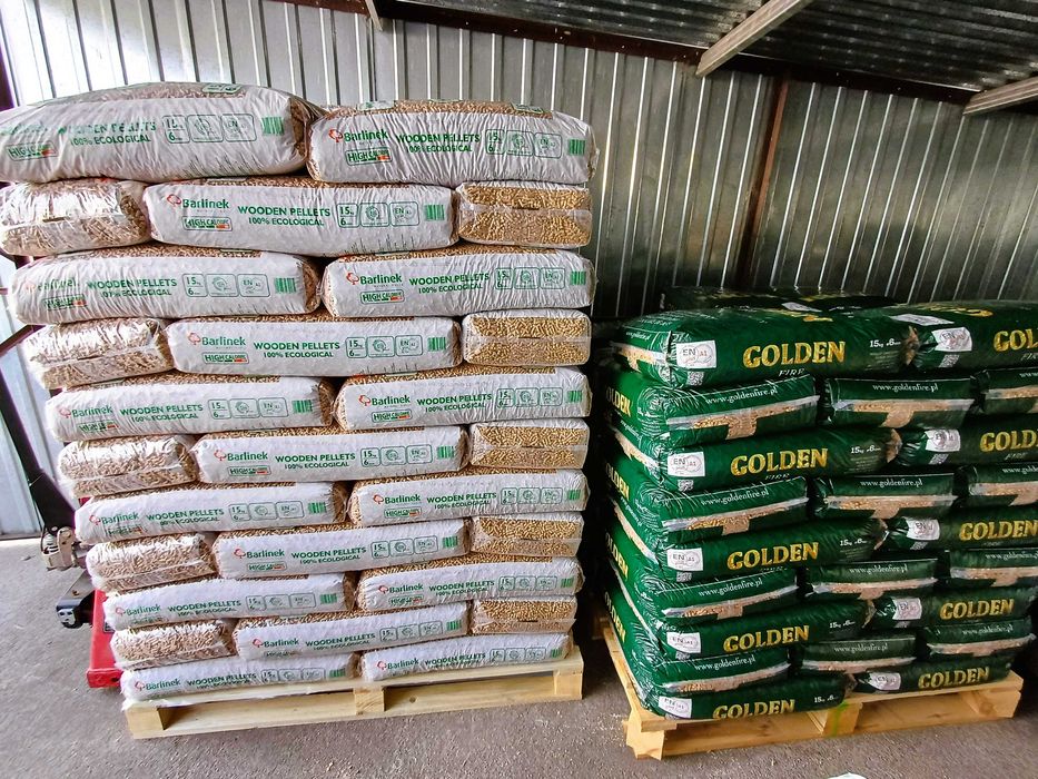 Pellet GOLDEN FIRE 6mm Certyfikowany A1 EN PLUS, Dostawa Gratis
