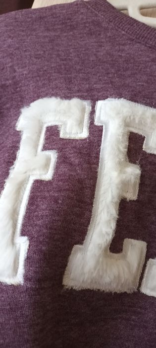 Bluza fioletowa z napisem