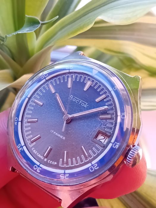 Часы Восток 2414 17камней в хромированном корпусе СССР