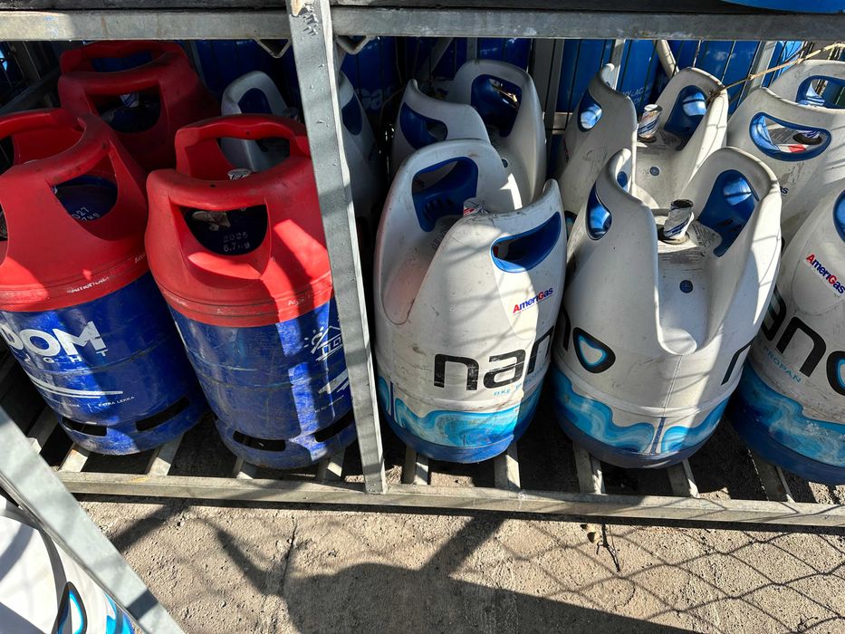 Butle gazowe Nano, domo, propan, Turystyczne 2kg, 3kg, 5kg.