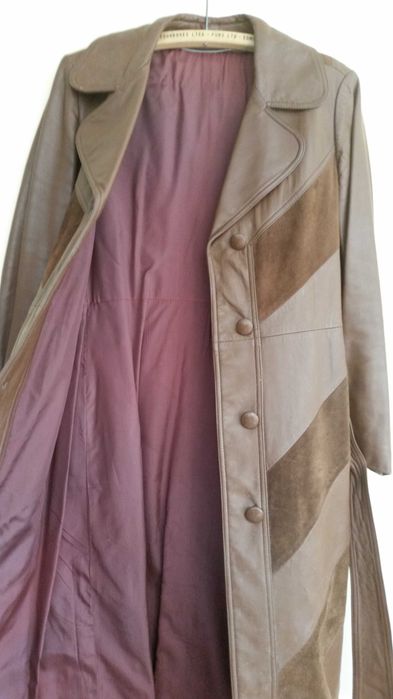 casaco em pele comprido