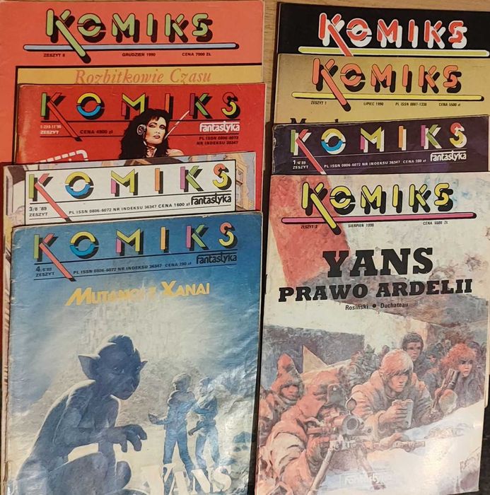 KOMIKSy FANTASTYKA , 8 zeszytów z lat 1990