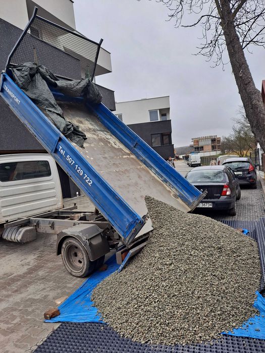 Otoczak do drenażu, żwir, kamień drenarski, drenażowy, do betonu, piasek, spóła, kruszywa, transport 3,5 tony