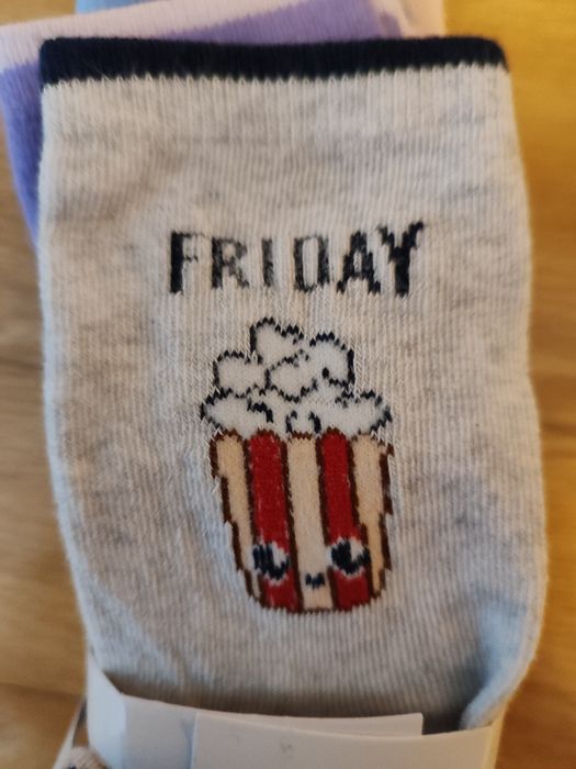 Nowe 7 par skarpetek dni tygodnia rozm. 31-34