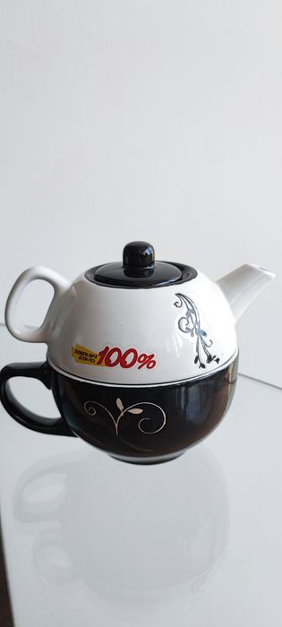 Чайний набір. Заварник, кружка, філіжанка, чайник