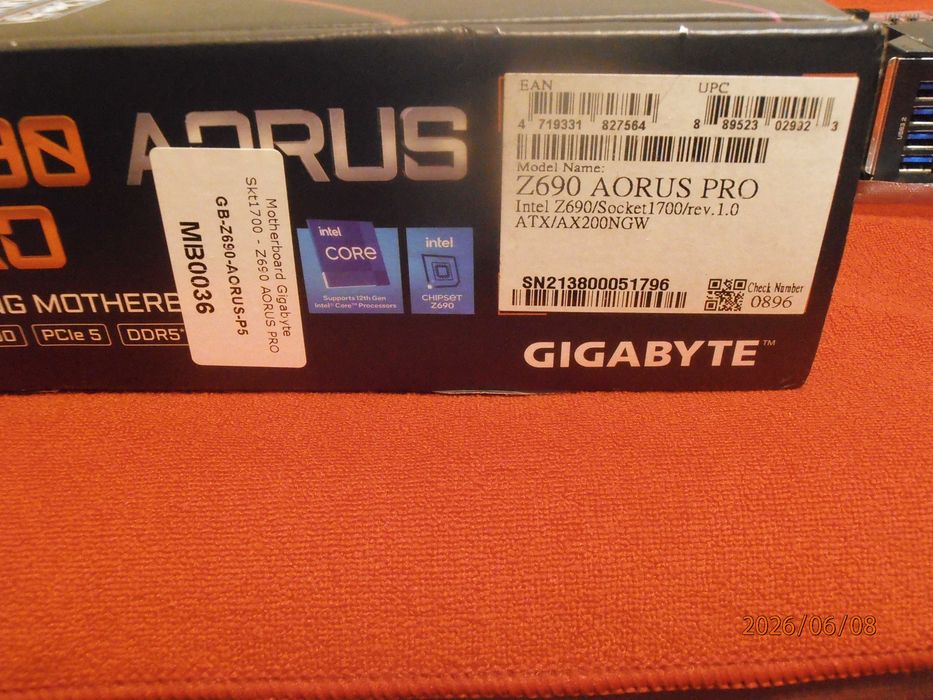 Board AORUS Z690 Pro-PCIe5-DDR5