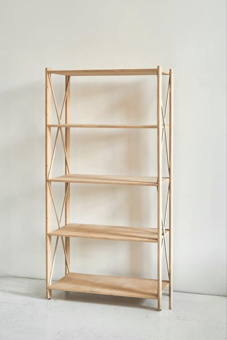 Стелаж деревʼяний 160х80х30 см