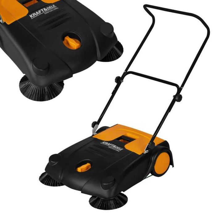 Zamiatarka ręczna 700mm 14L 2000 M²/H do zamiatania liści kostki podwórek