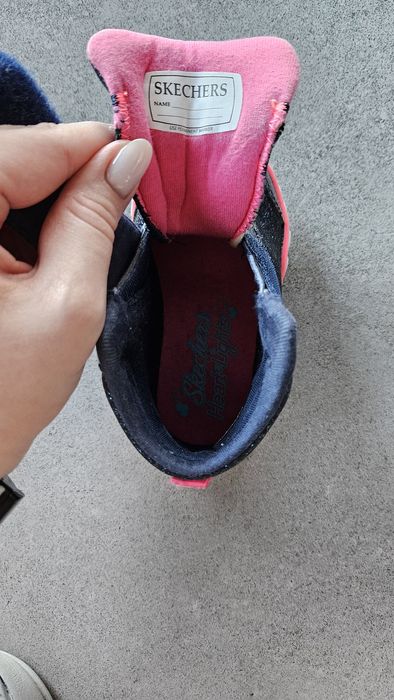 Осінні черевички Sketchers 22 розмір з підсвіткою