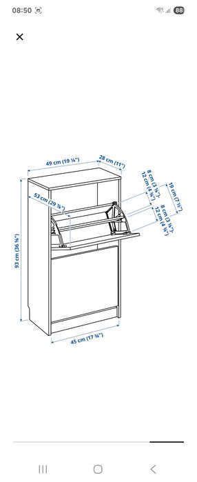 Szafka na buty BISSA Ikea