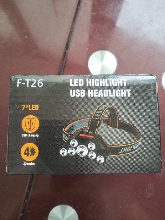 Налобний фонар 7 LED