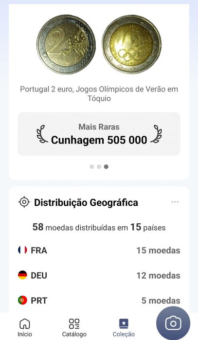 Moedas de 2€ para colecionadores