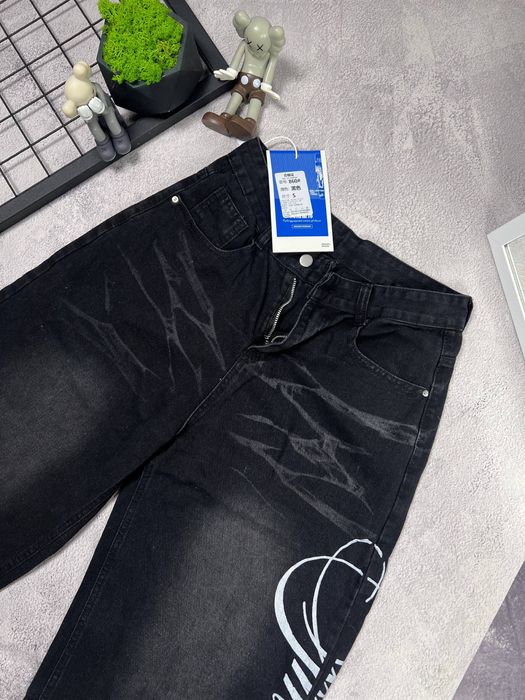 Прямі штани Беггі rap/ Jeans black Rap baggy/ Purple/ Ветмо/ Y2k