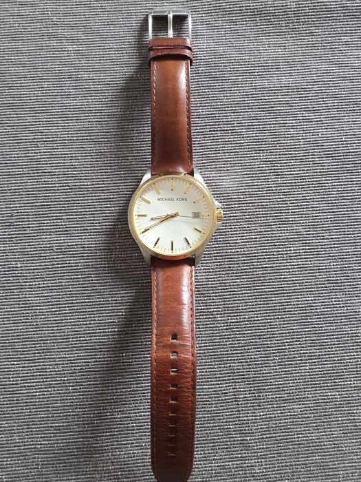 Relógio Michael Kors Masculino – Bracelete em Pele Castanha
