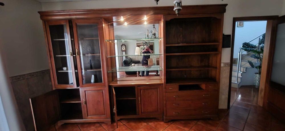 Móvel sala jantar  madeira castanheiro