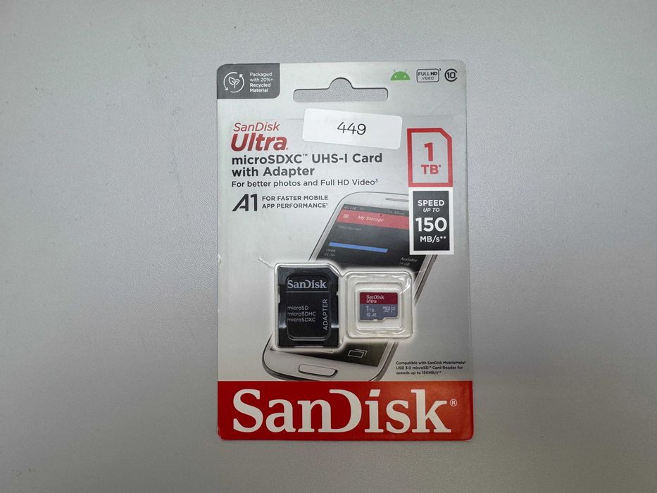 Karta microSDXC UHS-I 1TB z adapterem./ Sklep Wrocław