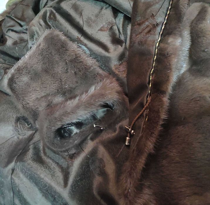 ідеал Шуба норка натуральне хутро трансформер колір соболь