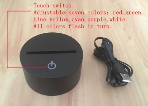 NOVO! Iluminação Acrílico LED Efeito 3D - Acrylic 3D Illusion Lamp LED
