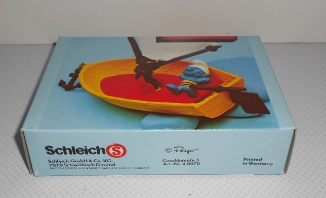 Barco boneco figura PVC Smurf estrunfes - Schleich