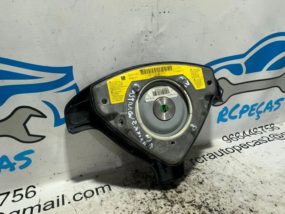 Airbag Volante Condutor GM Opel Astra Zafira 90437571 1998 - 2005