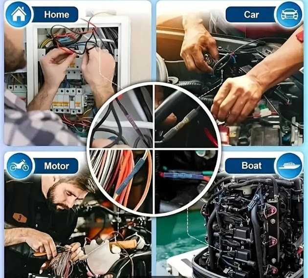 Набір ізоляційних конекторів для електропроводів, клеми 280 шт.