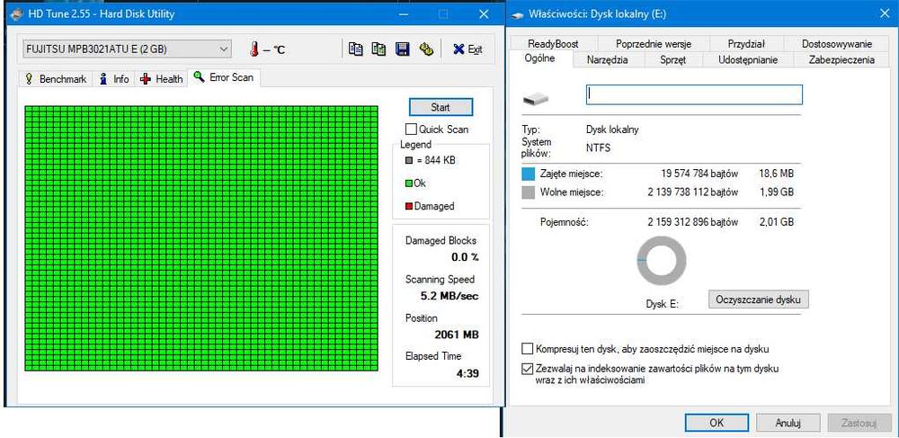 Dysk twardy HDD Fujitsu MPB3021AT 2,16 GB PATA (IDE/ATA) 3,5" RETRO
