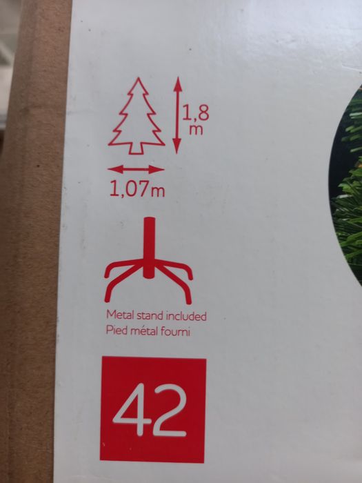 Árvore de  Natal 1,80m. Como nova