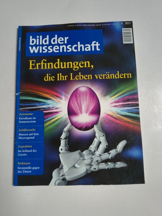Bild Der wissenschaft. Nr 4/2017. Czasopismo w języku niemieckim.