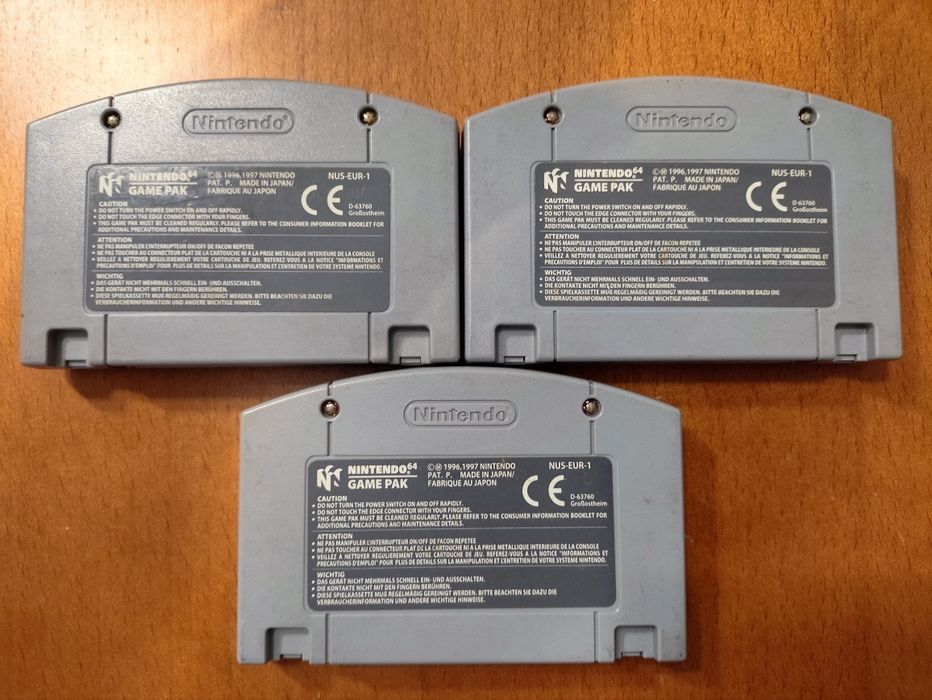 Mario Kart 64 Mario Golf Mario Tennis – Pack Jogos Nintendo 64 PAL Originais Testados