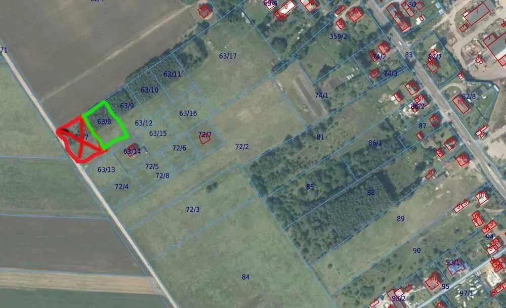 Działka z warunkami zabudowy 1500m Sławoborze prostakątna - Widok 5