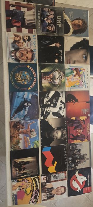 190 discos de vinil usados e antigos