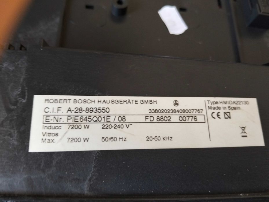 Placa de indução Bosch