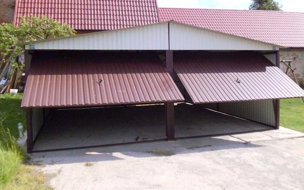 Garaż blaszany 6x6 ocynk