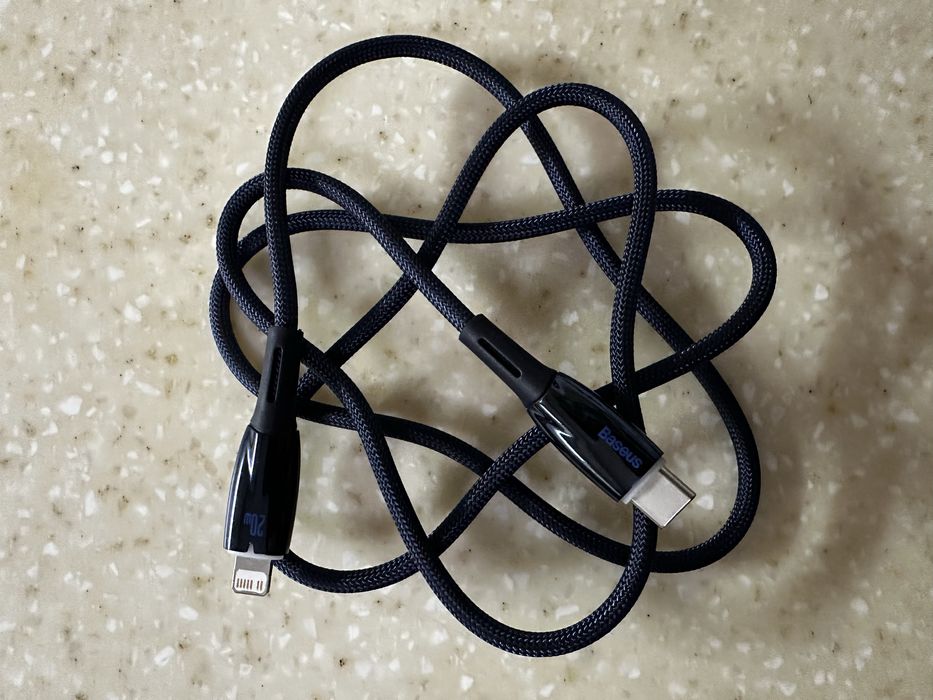 Кабель для швидкої зарядки iPhone Baseus PD 20W 6A Type-C - Lighting