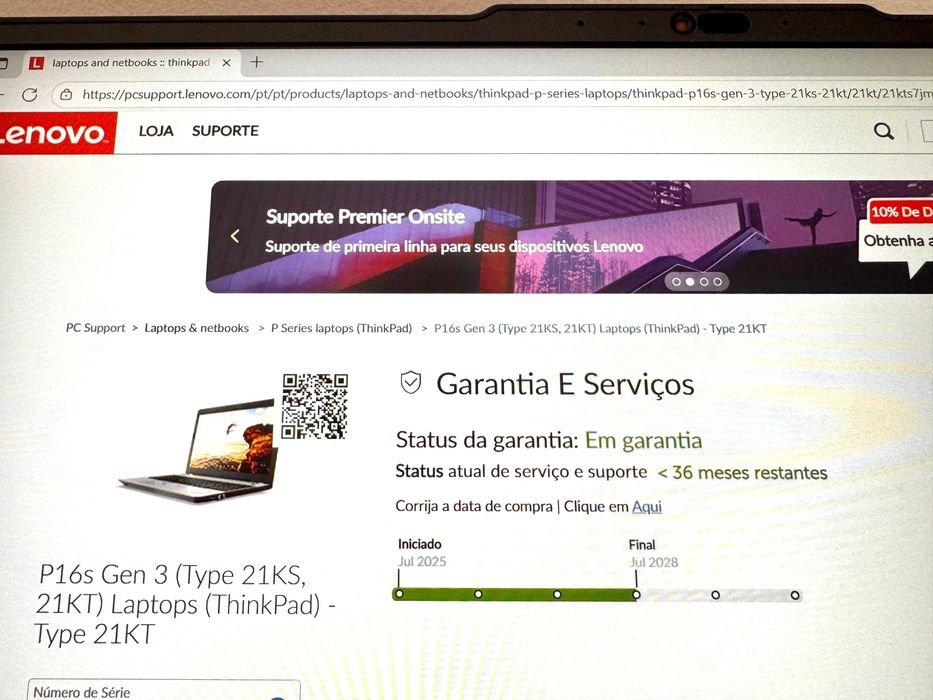 Lenovo ThinkPad P16s Gen3|Ultra 9 185H c/16+22Cores|64Gb|2TB|Garantia|