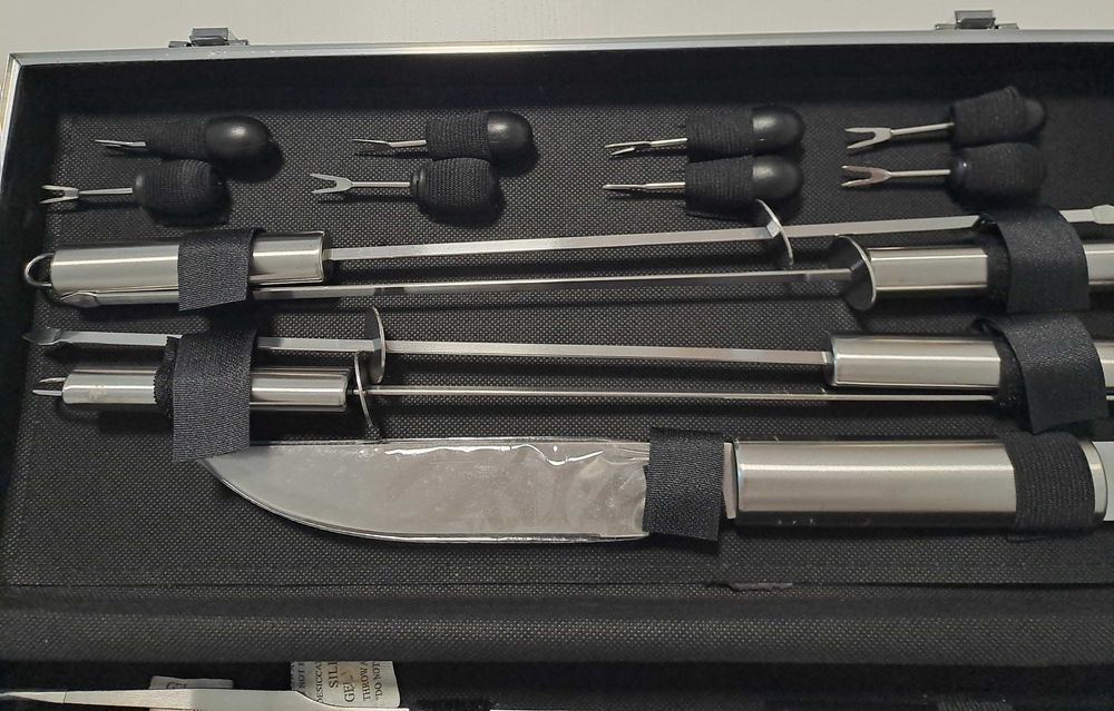 Conjunto de Utensílios para Churrasqueira
