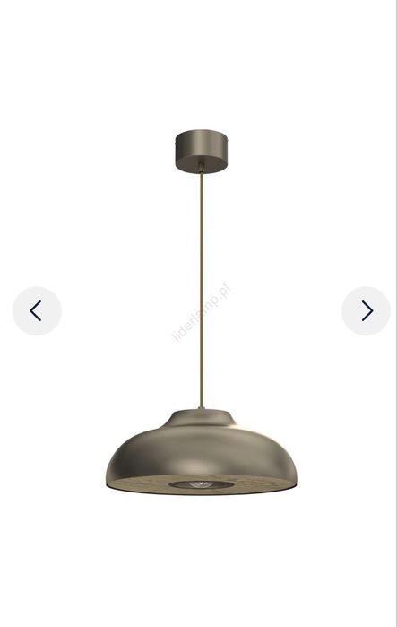 Lampa wiszaca Luminex Bilbao tytanowe zlote
