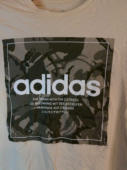 Koszulka Adidas beżowa z logiem M