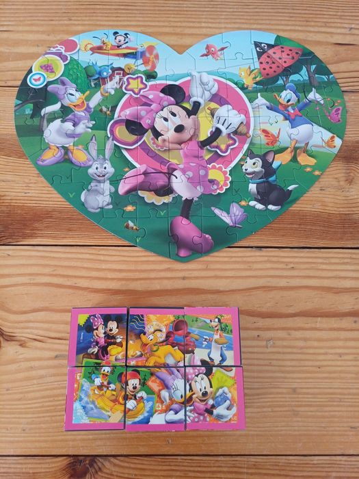4 em 1 Minnie Clementoni - Puzzle, memória, dominó e cubos