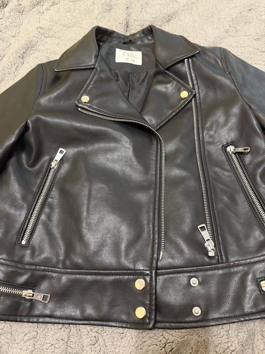Кожаная куртка ZARA