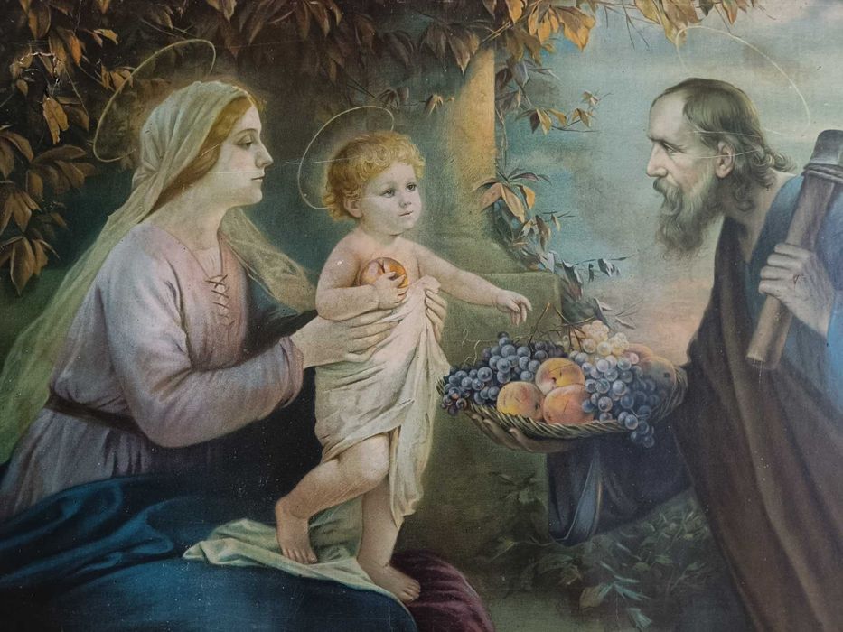 oleodruk święta rodzina obraz święty dewocjonalia
