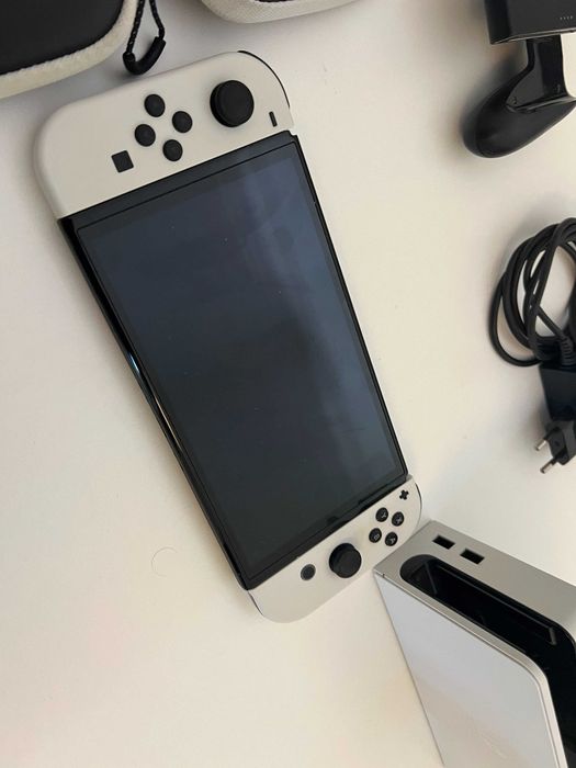 Nintendo Switch OLED Branca | Como nova + Dock + microSD 64GB